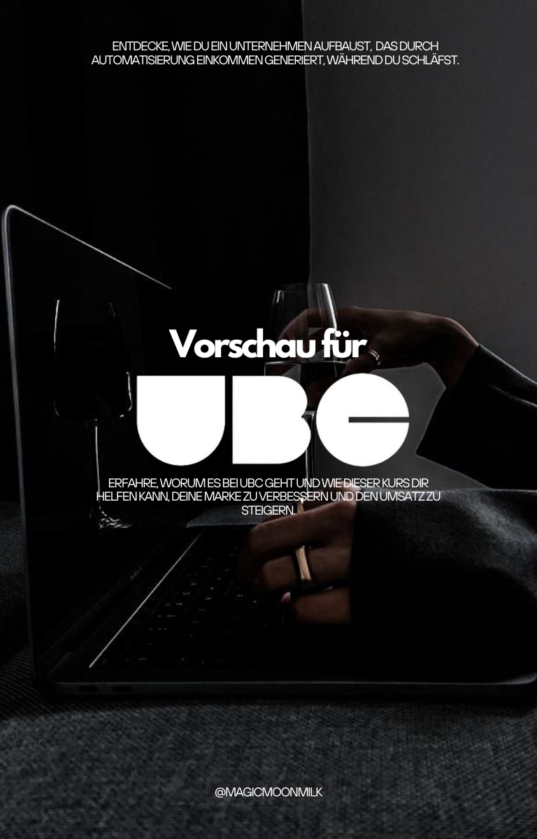 Kostenlose Preview: UBC - DER ULTIMATIVE BRANDINGKURS